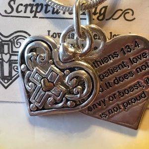 Silvertone Necklace And Earrings